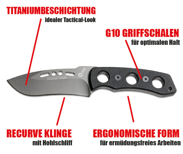 k25 tactical neck knife